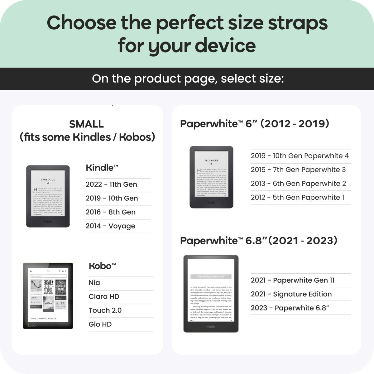 Clear Case + Straps Bundle - Set of Two | Buy Kindle Accessories Direct